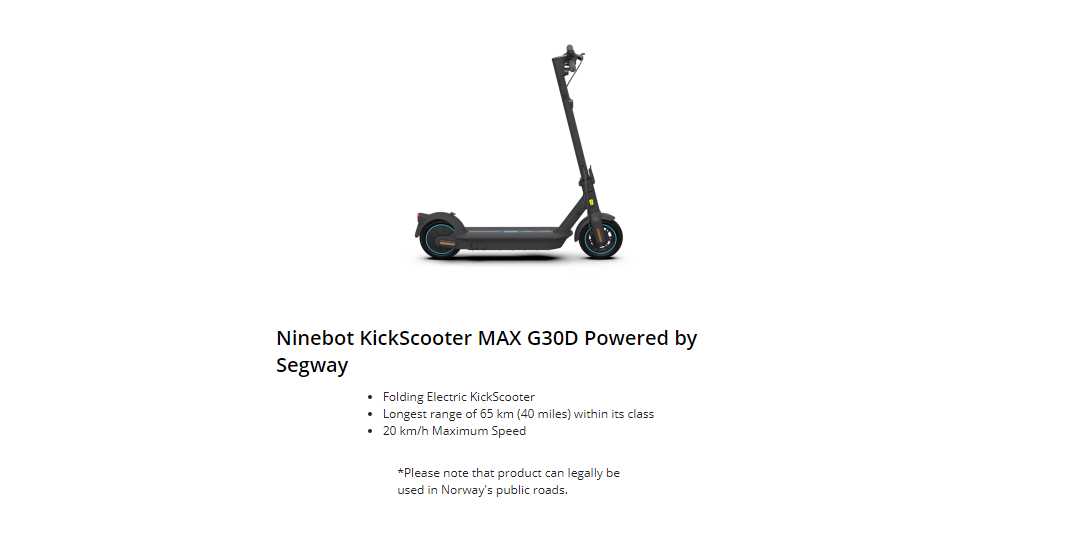 Ninebot KickScooter MAX G30D