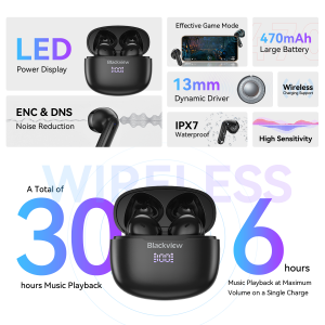 Blackview AirBuds 7 Portable Wireless Bluetooth Headphones