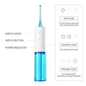 Soocas W3 Oral Irrigator Dental Portable Water Flosser Tips