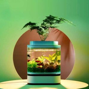 Xiaomi mijia Geometry Mini Fish Tank USB Charging Self-cleaning Aquarium