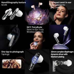 QCY T21 FairyBuds Earphone - Lady True Wireless Earbuds