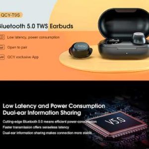 QCY T9S True Wireless Bluetooth Headset Global Black NEW Wholesale