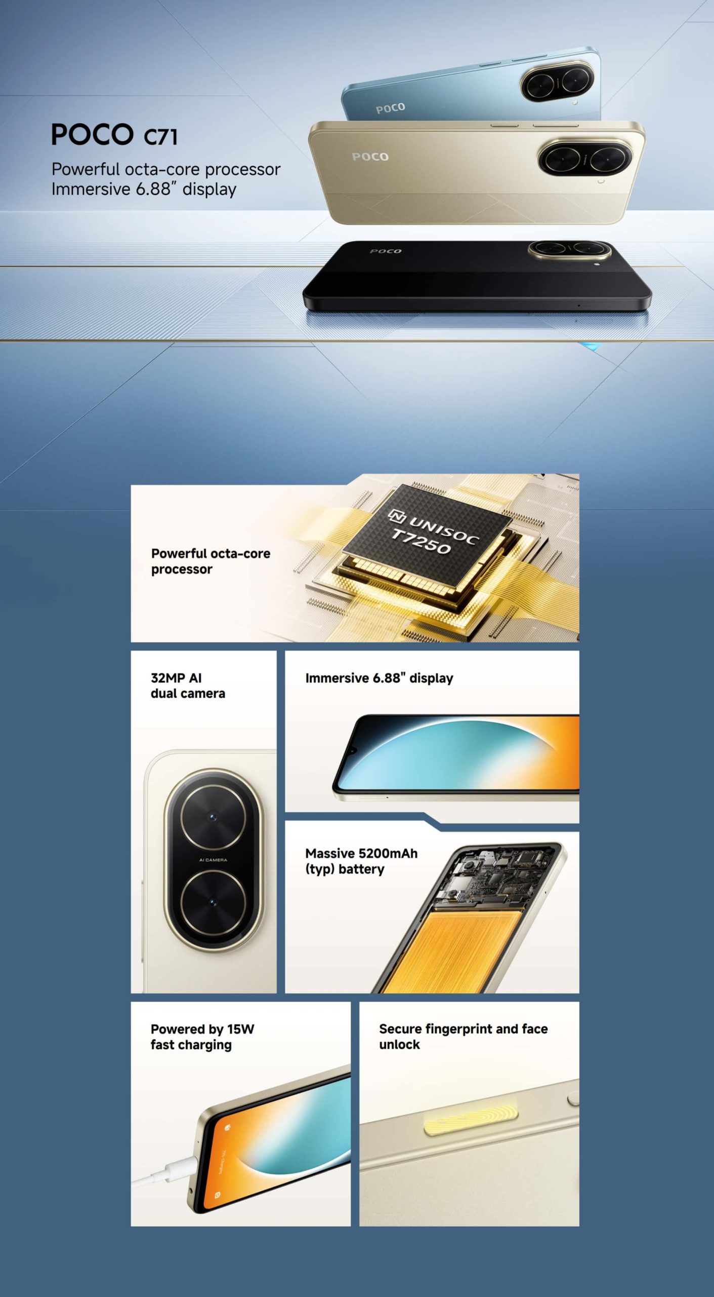 Xiaomi POCO C71 Smartphone