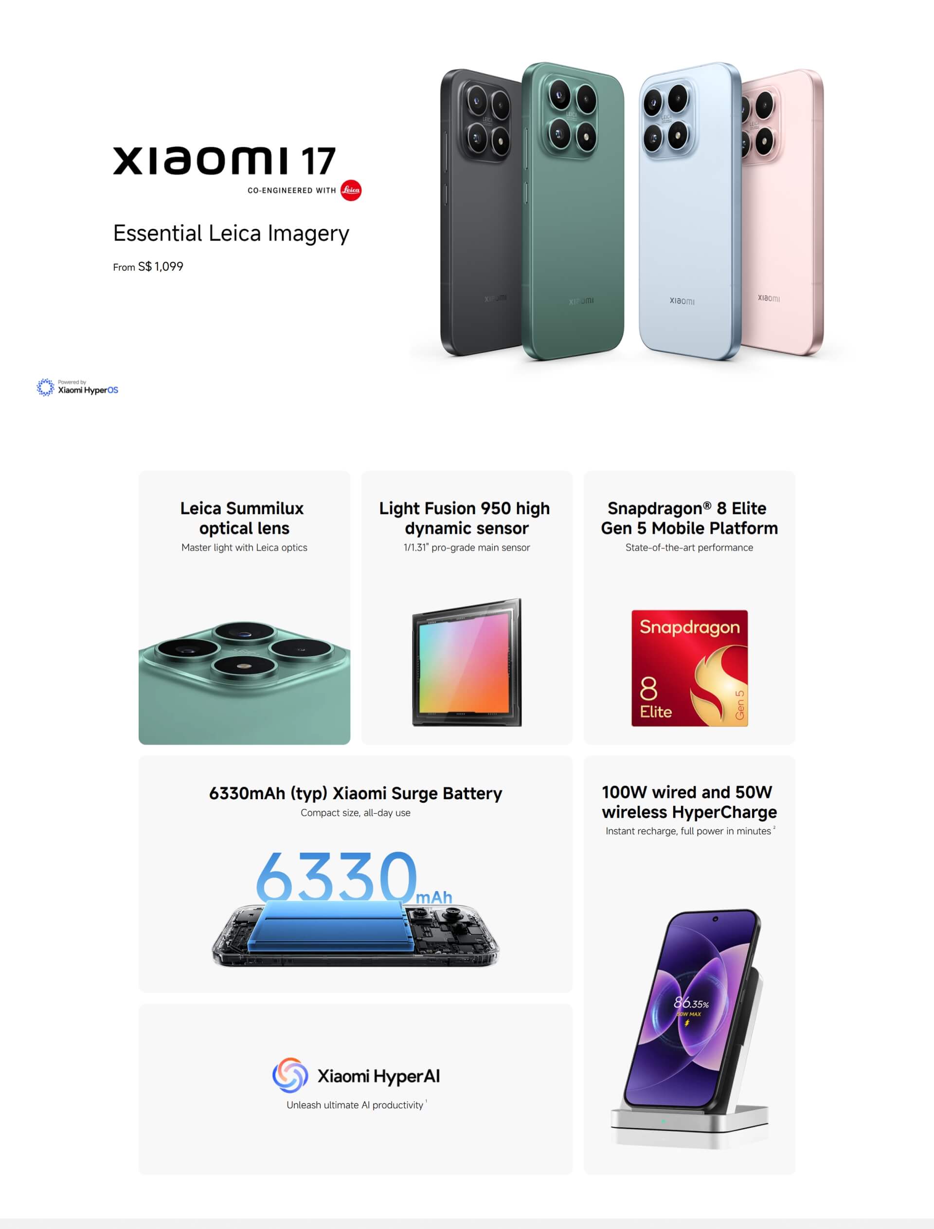 Xiaomi 17 Smartphone