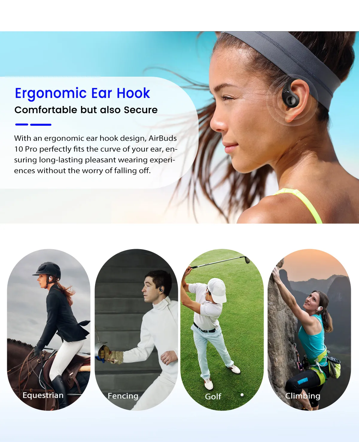 Blackview AirBuds 10 Pro Outdoor & Sport TWS Earbuds