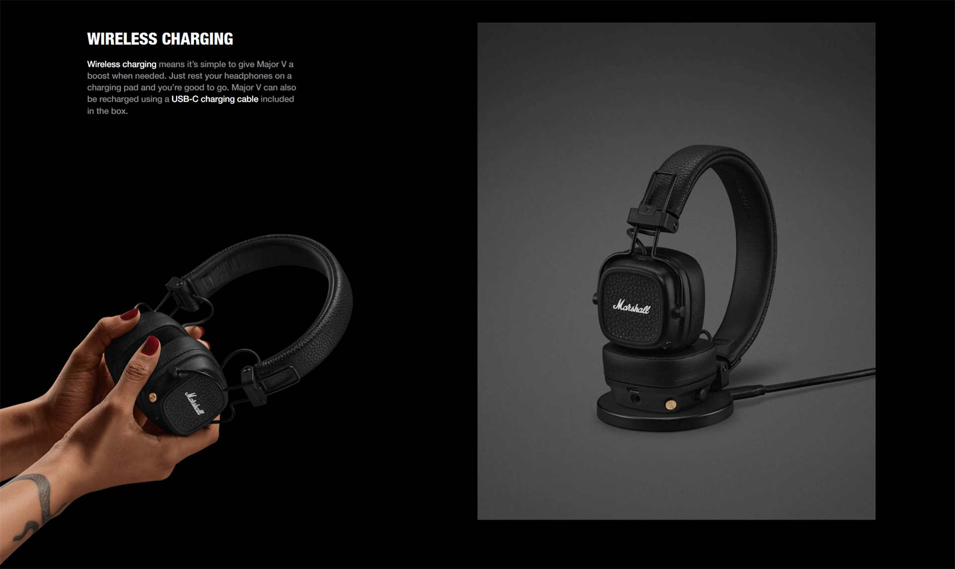 سماعات بلوتوث مارشال ميجور في 6 روكاس Marshall Major V Bluetooth Headphones
