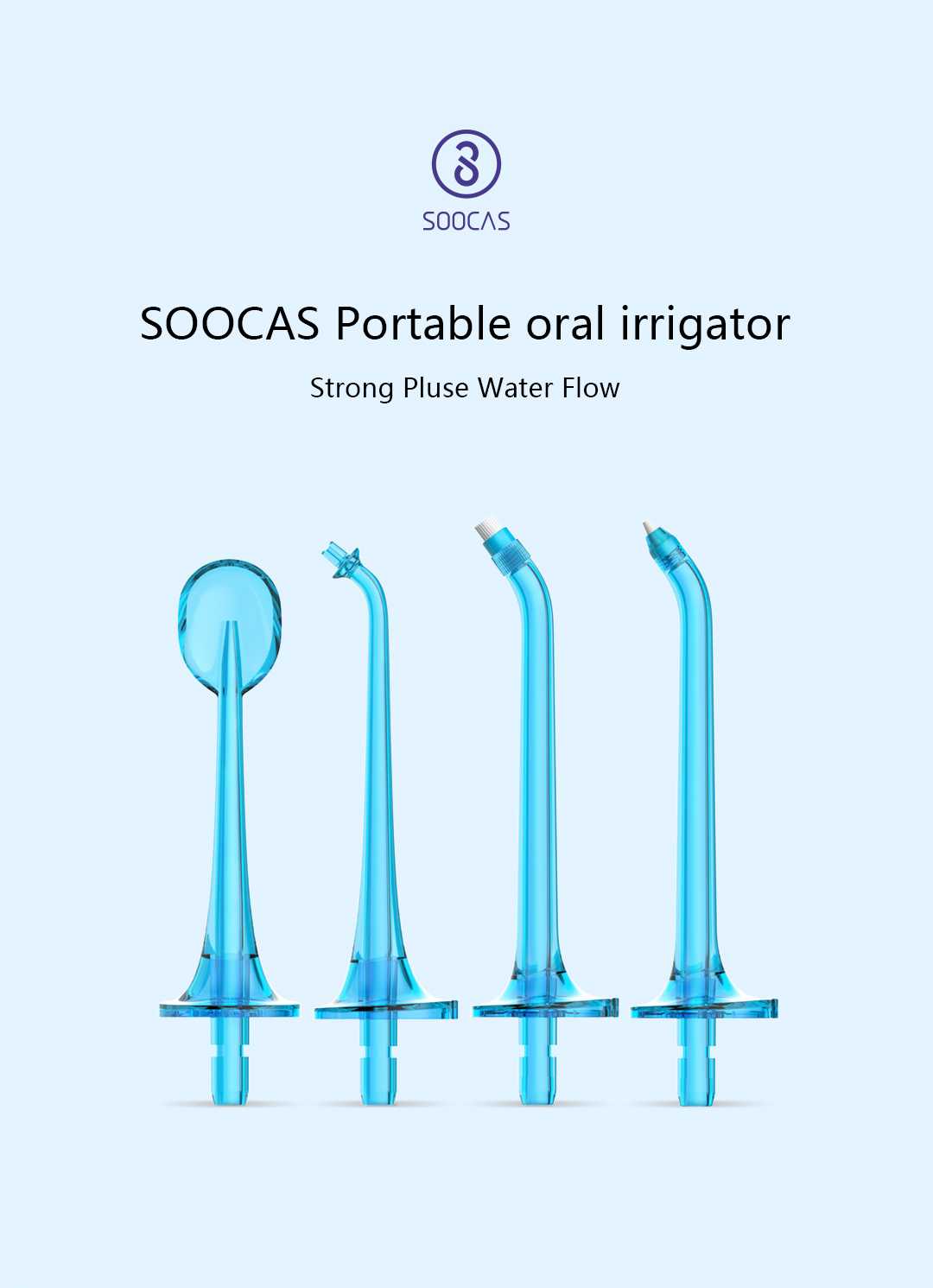 SOOCAS W3 Jets Nozzles Water Flosser Portable Electric Oral Irrgator Original Nozzle