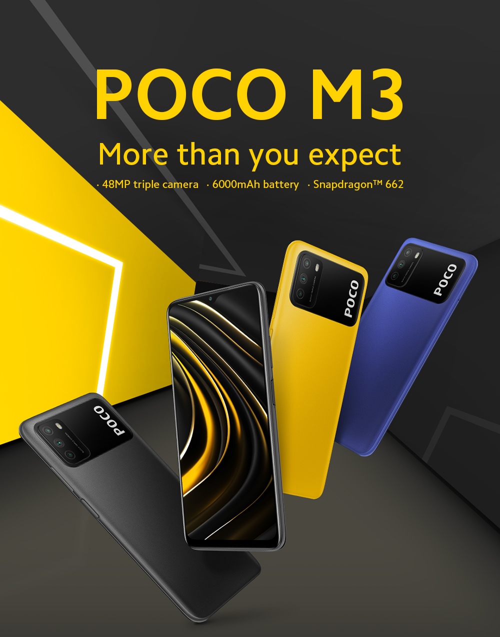 Teléfono inteligente Xiaomi Poco M3 4G Xiaomi Poco M3 Smart Phone 4G Snapdragon 662