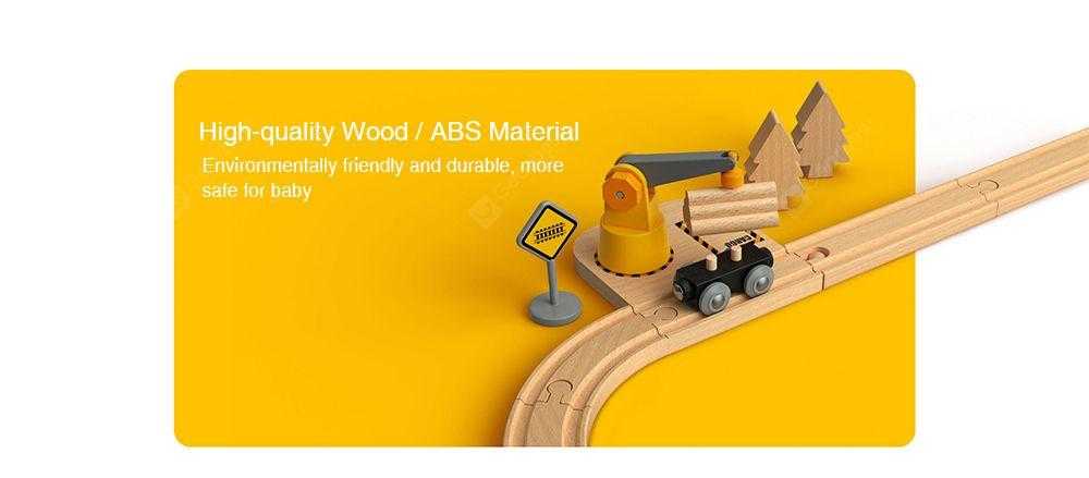 Xiaomi MiTU MTWJ02MT Wooden Track Building Block Toy- Multi Xiaomi MiTU MTWJ02MT Wooden Track Building Block Toy- Multi