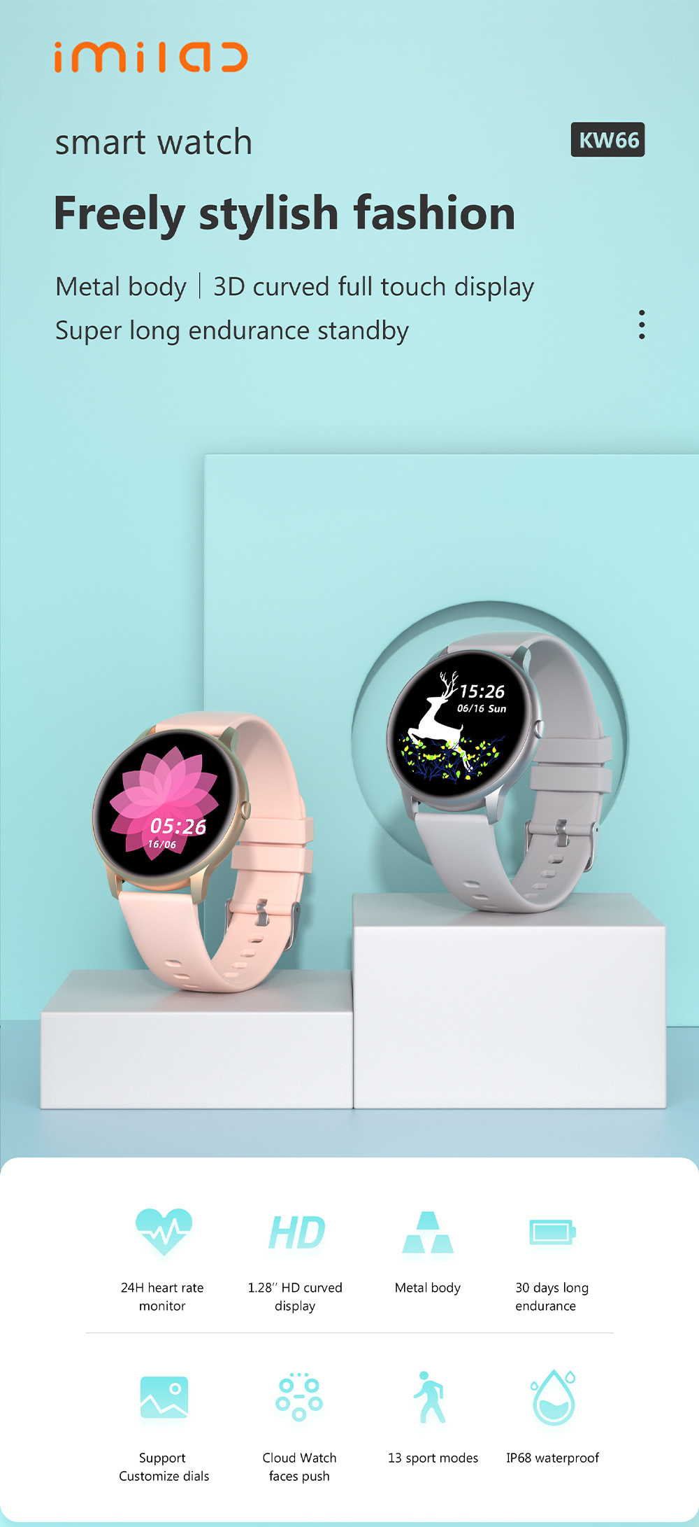 IMILAB KW66 Smart Watch Wholesale