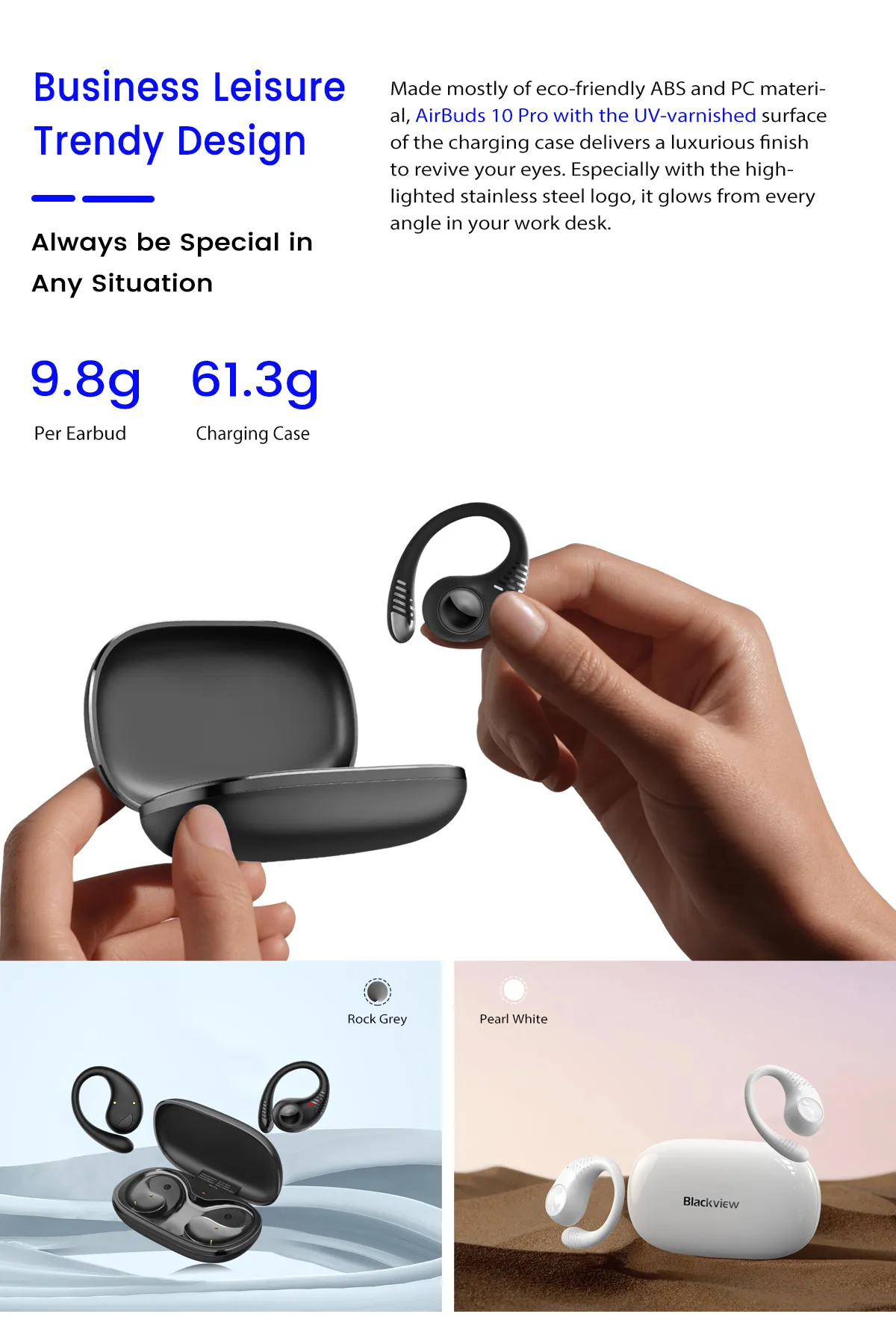 Blackview AirBuds 10 Pro Outdoor & Sport TWS Earbuds