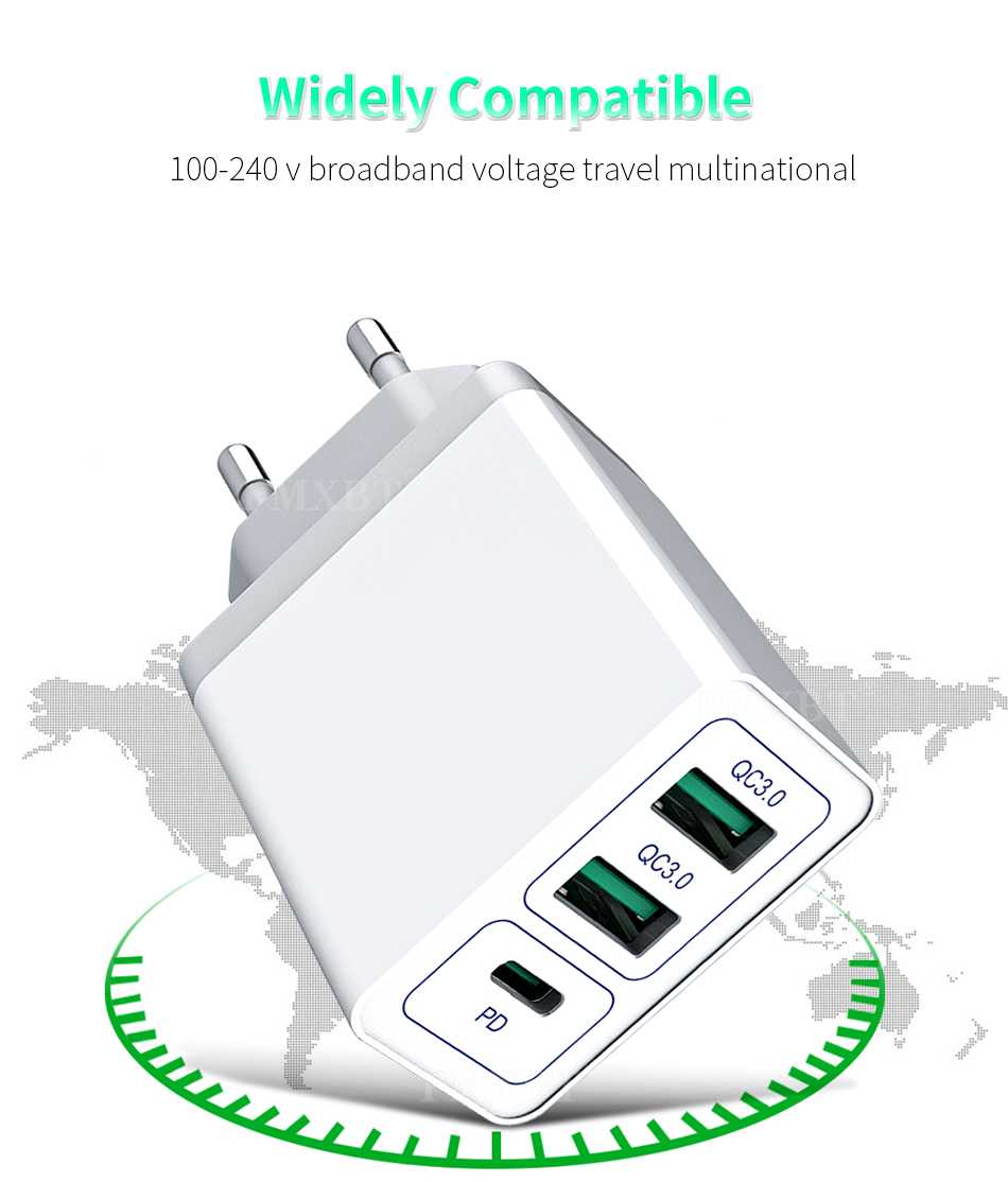 روكاس Xiaomi 2 Port USB QC 30 36W Fast Charger