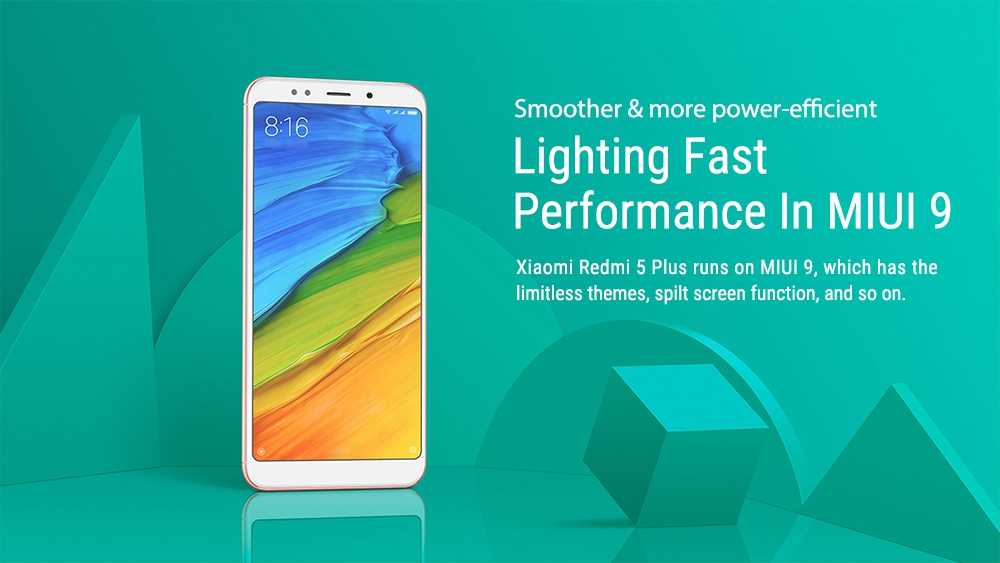 Xiaomi Redmi 5 Plus 5.99 Inch 4G LTE Smartphone 18:9 Full Screen MIUI 9 4GB 64GB Snapdragon 625 Octa Core 12.0MP Cam - Rose Gold