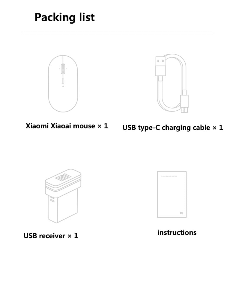 Xiaomi Xiaoai Bluetooth Smart Mouse Wholesale
