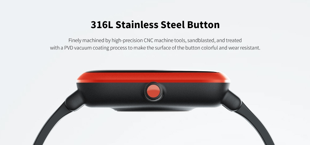 Amazfit BIP S Smartwatch Stainless Steel Button
