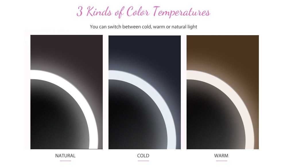 Espejo de maquillaje con sensor inteligente con luz LED AMIRO de Xiaomi youpin AMIRO LED Lighted Smart Sensor Makeup Mirror from Xiaomi youpin