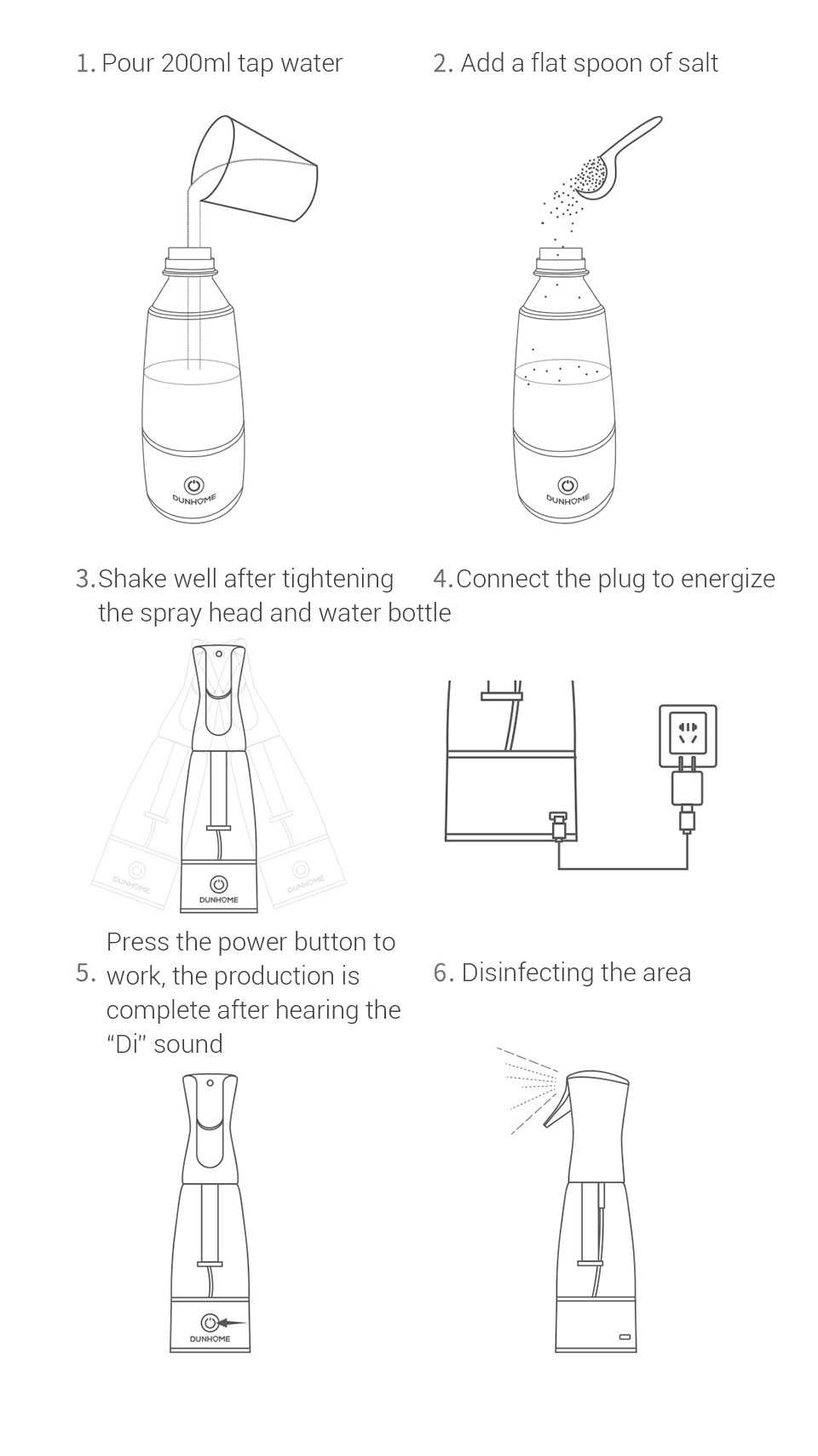 Xiaotian Portable Disinfectant Generator (White)