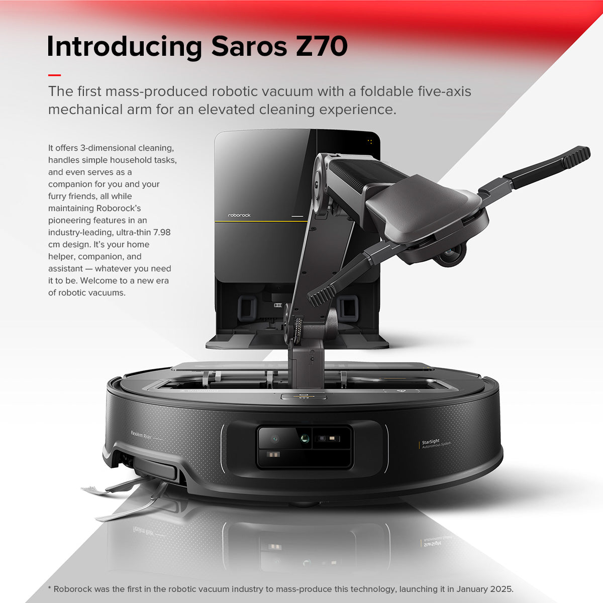 Roborock Saros Z70 Robotic Vacuum