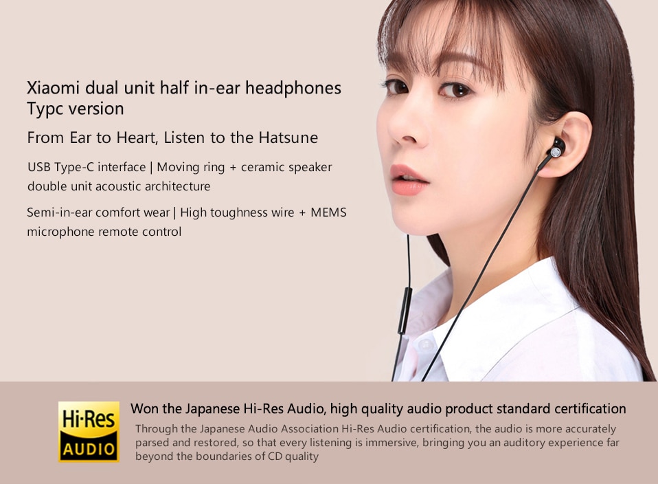 Mi Dual Driver Earphones Type-C Global (Black) 