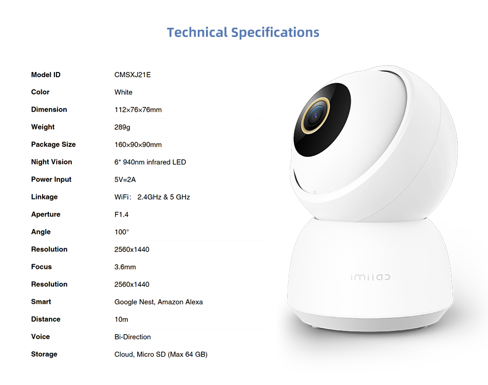 IMILAB C30 25K WiFi Indoor Camera