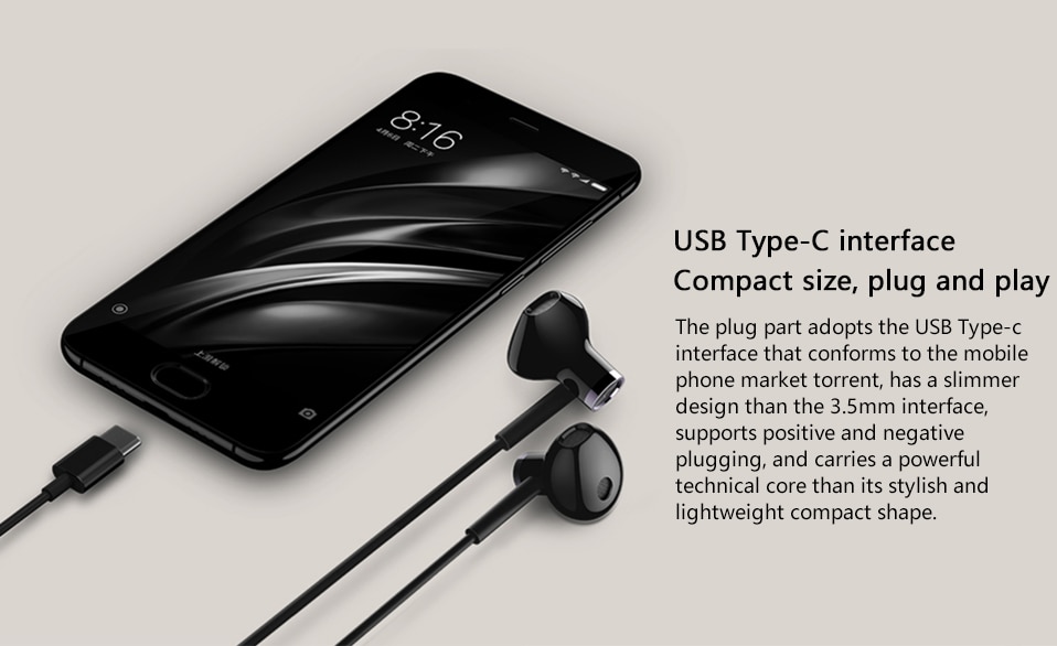 Mi Dual Driver Earphones Type-C Global (Black) 