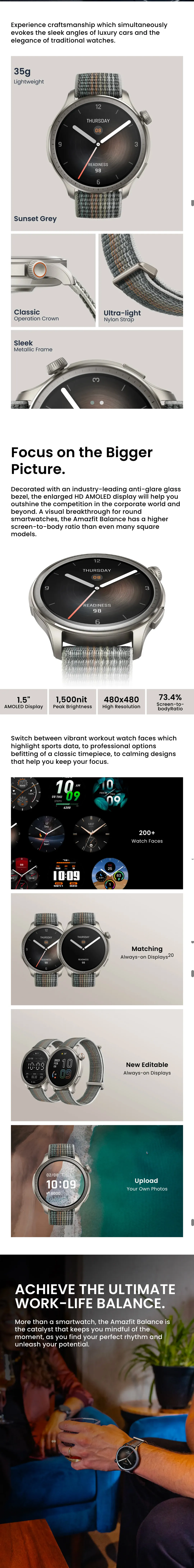 Amazfit Balance Smart Watch