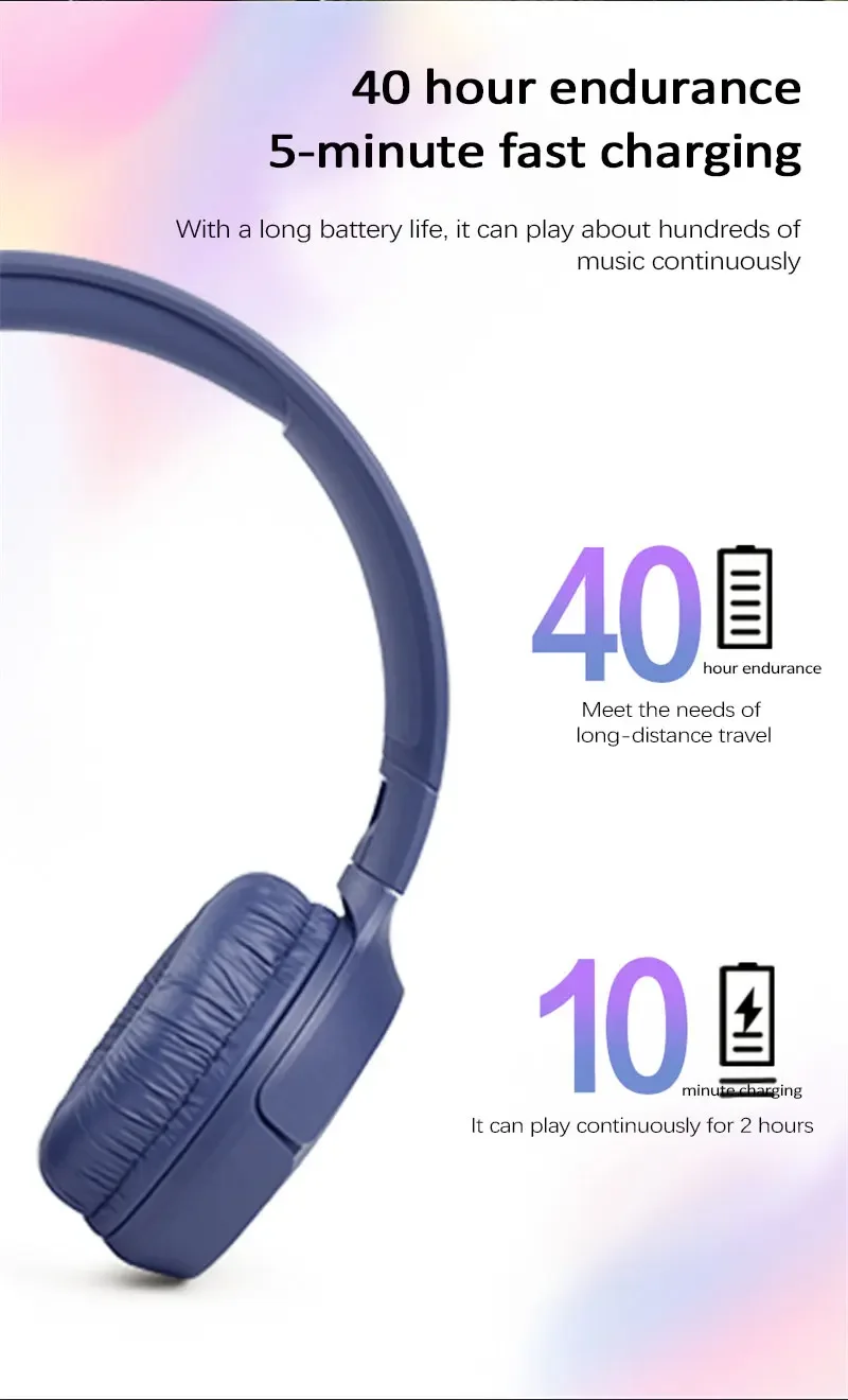 JBL TUNE T510BT Wireless Bluetooth Headphones