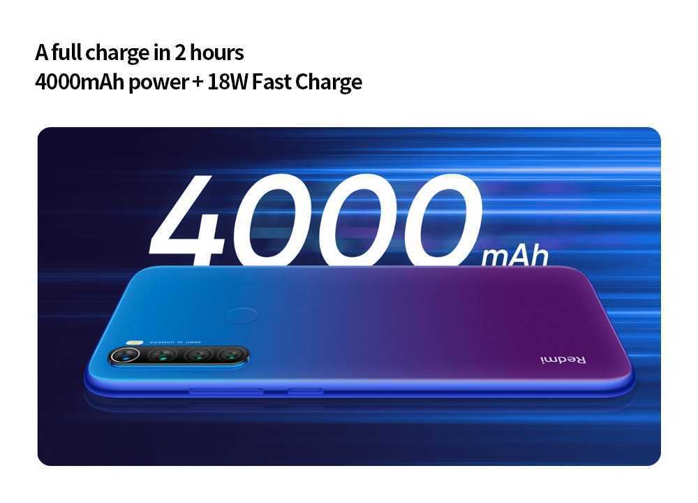 Xiaomi Redmi Note 8T 4G Phablet 4GB RAM 64GB ROM- Azul Xiaomi Redmi Note 8T 4G Phablet 4GB RAM 64GB ROM- Blue