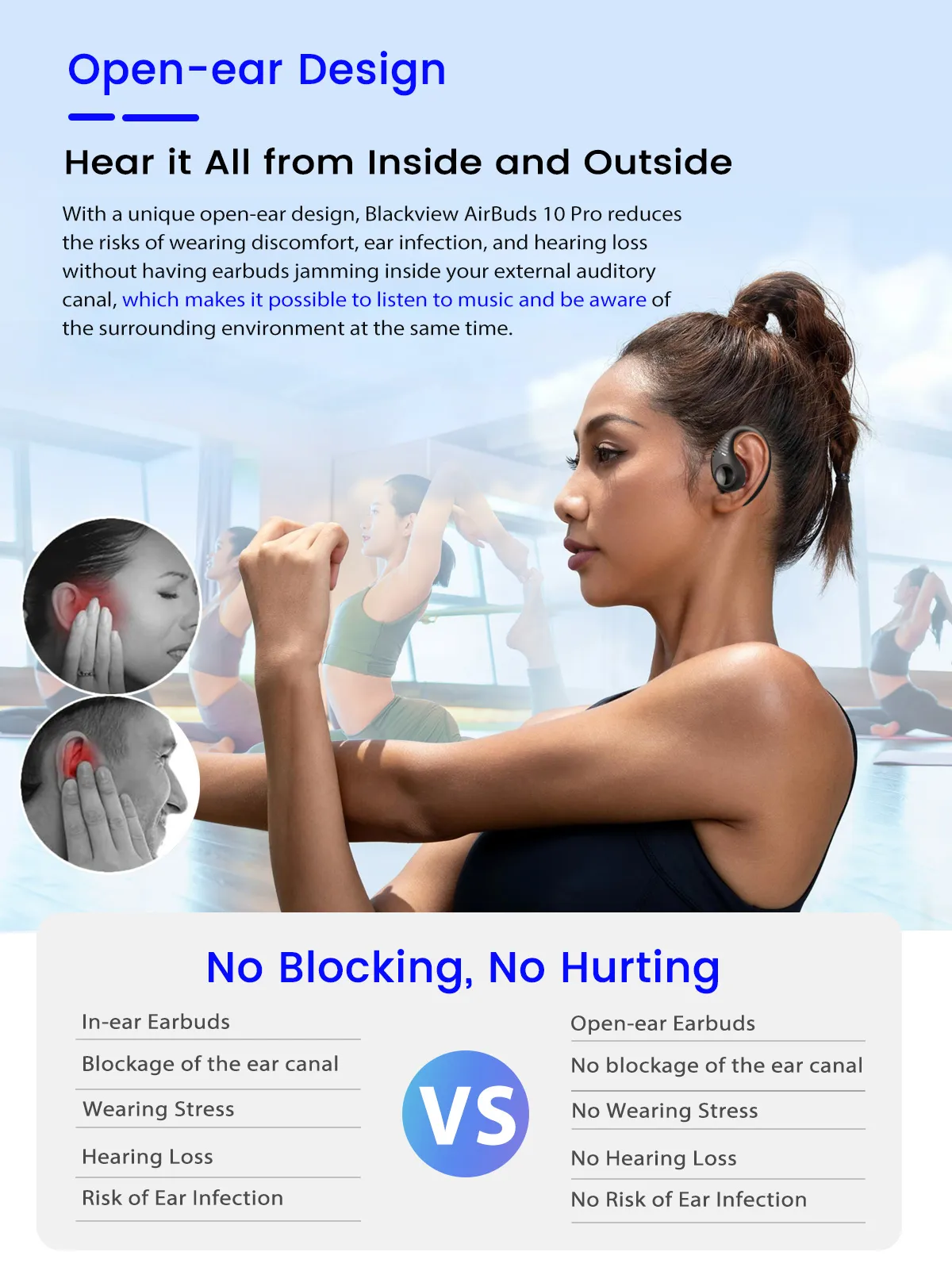 Blackview AirBuds 10 Pro Outdoor & Sport TWS Earbuds