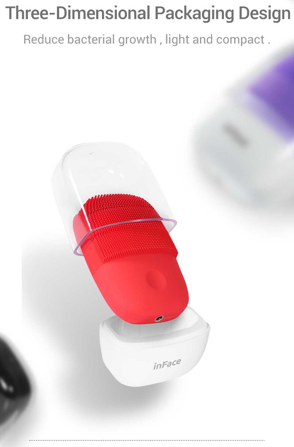 Inface Facial Cleansing Brush Upgrade Version Mijia Electric Sonic Face Brush