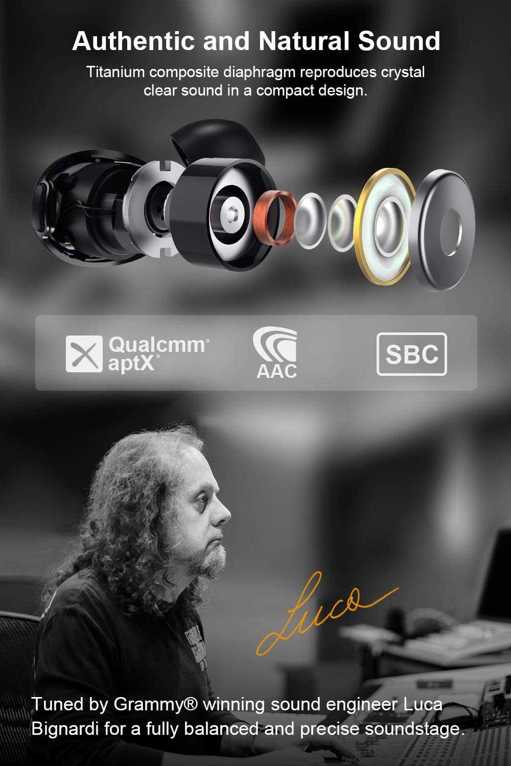 1MORE Stylish True Wireless Headphones I BlackGreenPinkGold