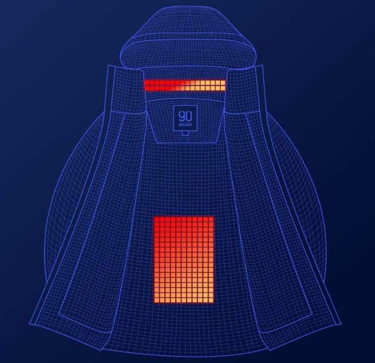 Xiaomi Mi 90Fen Hooded Down Jacket With Heating Mechanism