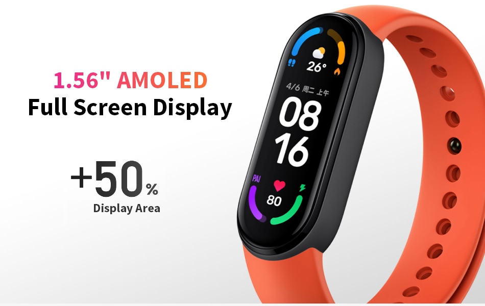 Xiaomi Mi Band 6 Heart Rate Fitness Tracker Waterproof