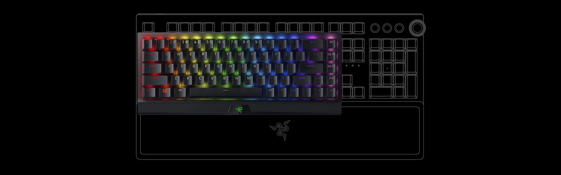 Razer BlackWidow V3 Mini HyperSpeed - Phantom Edition Keyboards