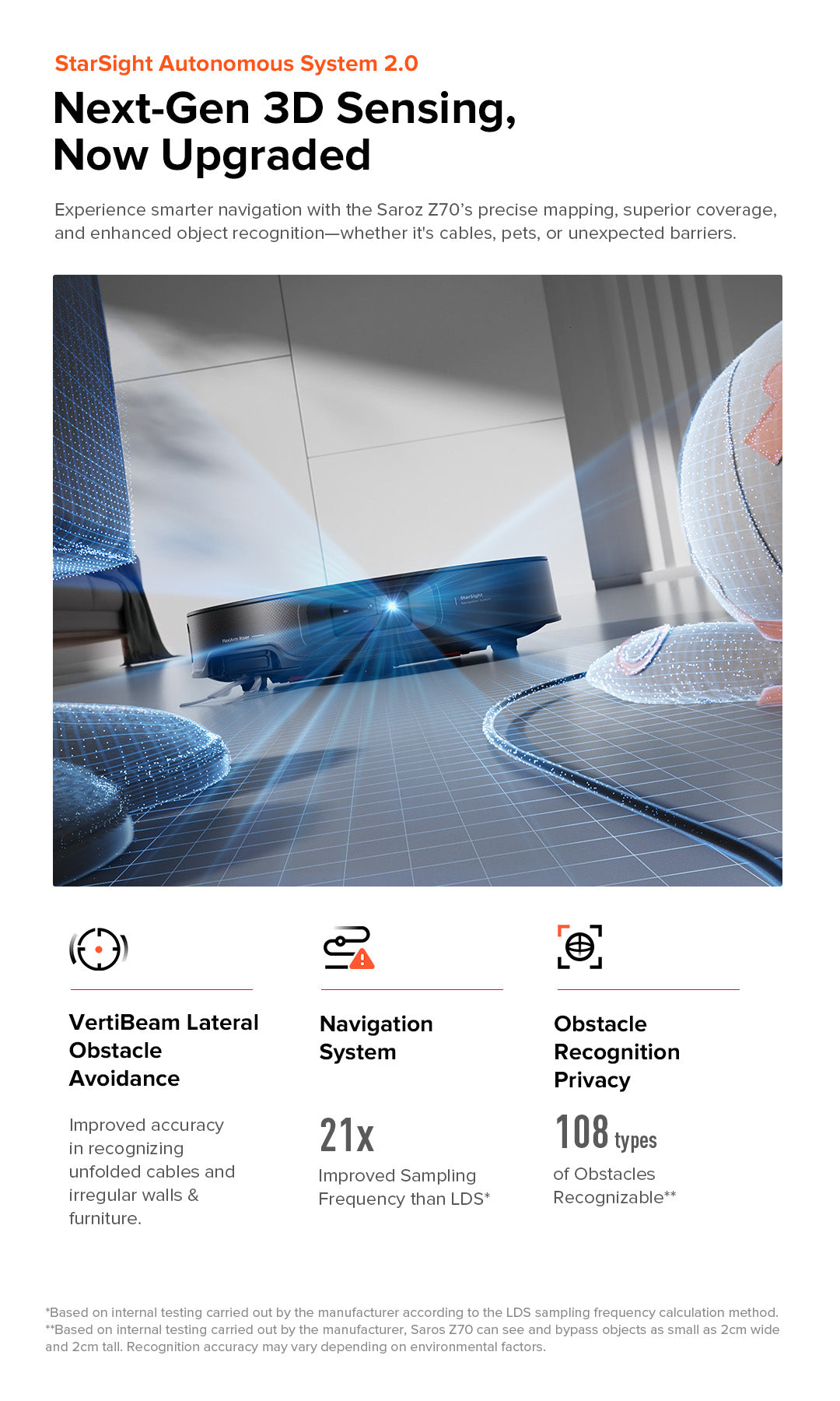 Roborock Saros Z70 Robotic Vacuum