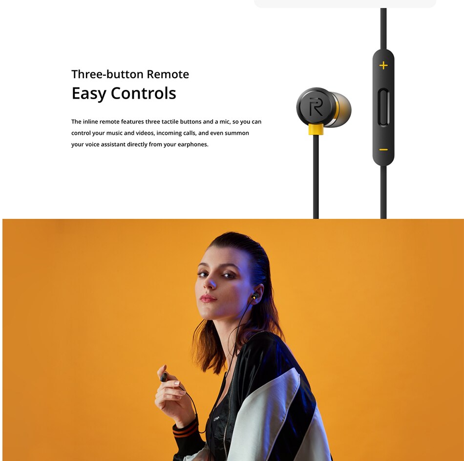 Original Realme Earbuds 2 Wired Magnetic Earphone