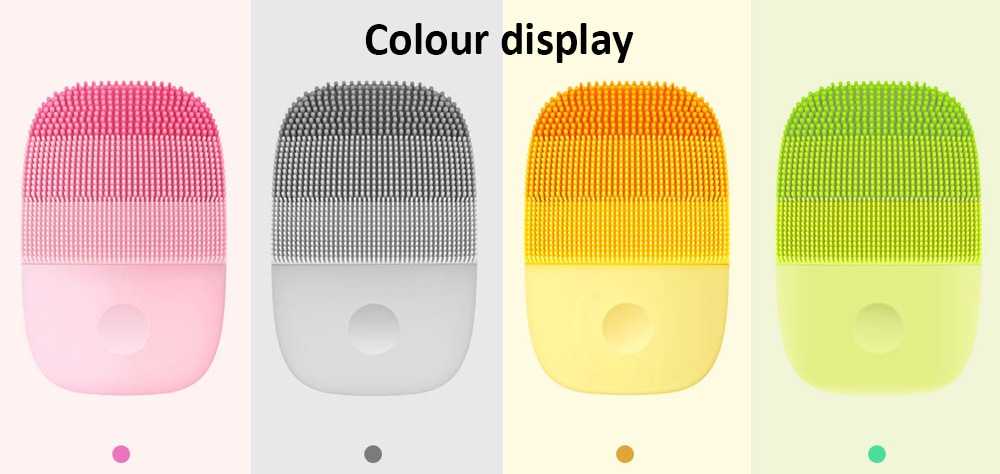 inFace MS - 2000 Adjustable Waterproof Electric Sonic Silicone Facial Cleansing Brush from Xiaomi youpin- Dark Gray Inface facial brush Ms2000