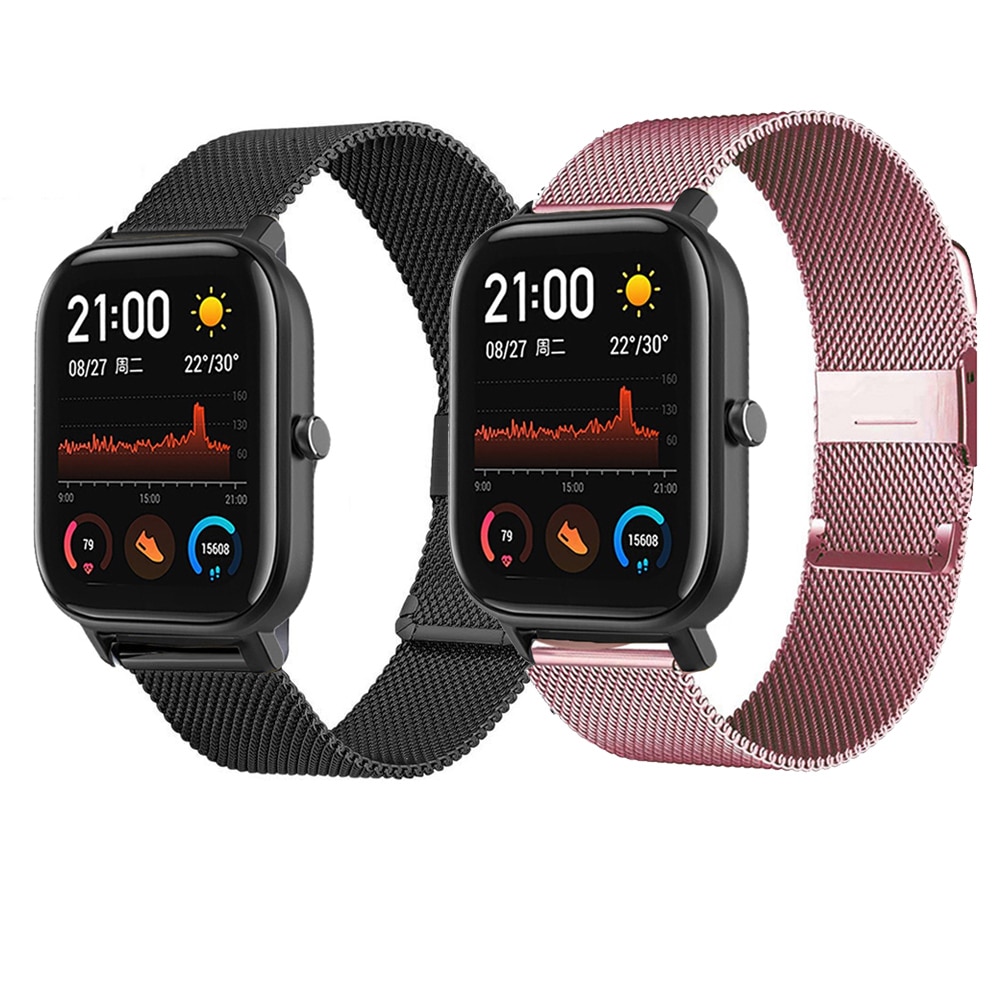 20mm Metal Strap For Xiaomi Amazfit Bip U Pro Smart Watch Band