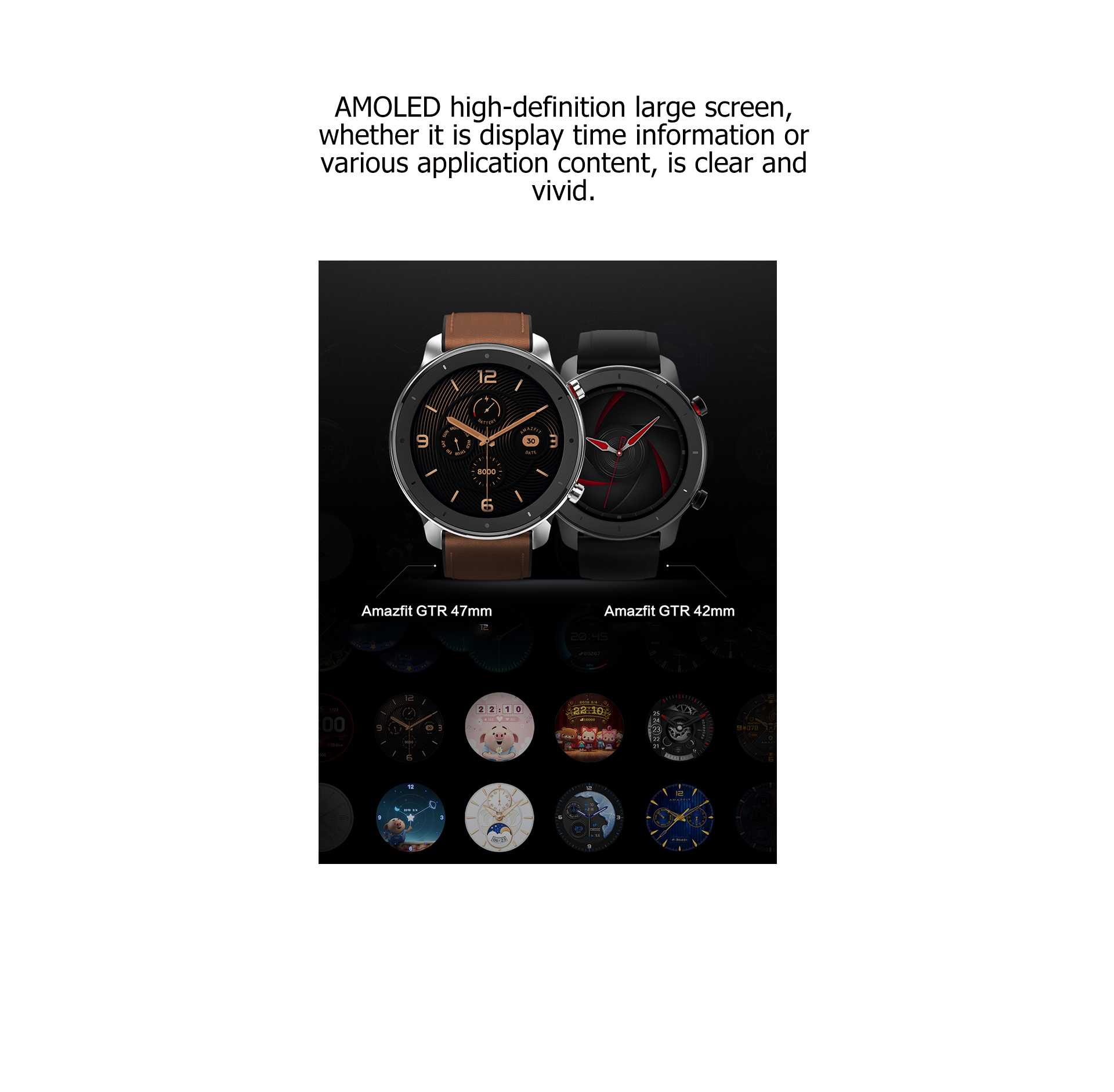 Amazfit GTR AMOLED Smart Watch GPS+GLONASS Wholesale