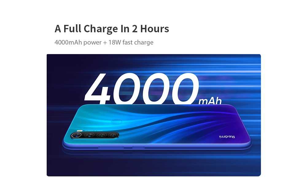 Xiaomi Redmi Note 8 4G Phablet 3GB RAM 32GB ROM- أزرق Xiaomi Redmi Note 8 4G Phablet 3GB RAM 32GB ROM- Blue