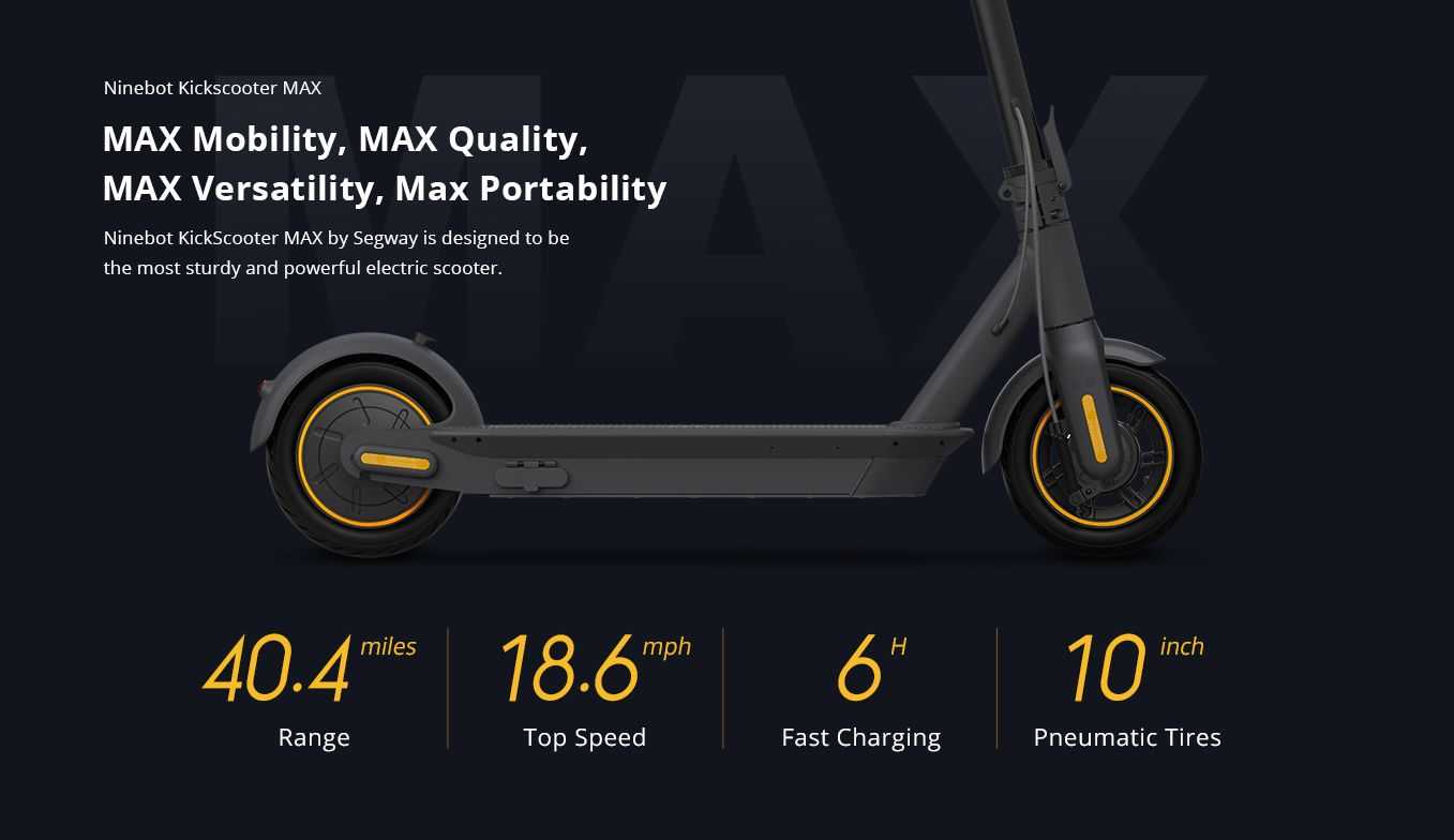 Ninebot Kickscooter G30 Max Wholesale