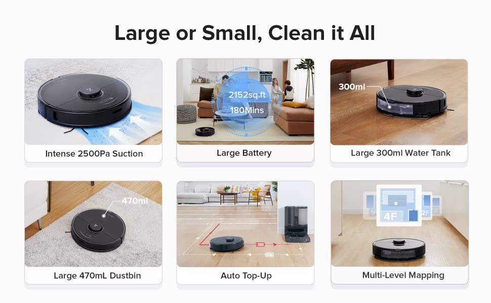 Robot Vacuum with Automatic Dirt Disposal