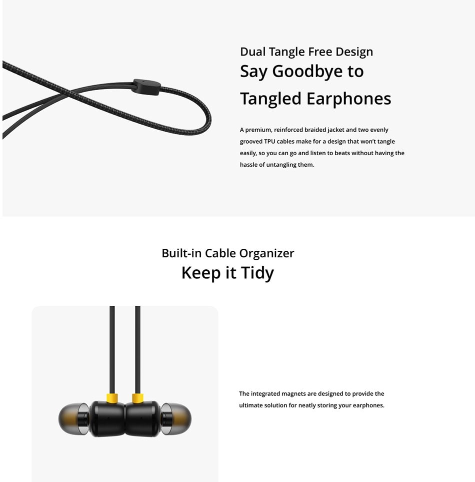 Original Realme Earbuds 2 Wired Magnetic Earphone