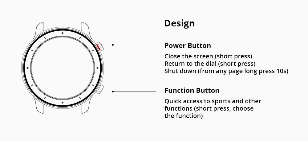 AMAZFIT GTR 42mm Smart Watch Global Version (Xiaomi Ecosystem Product) - Black 42mm Aluminum Alloy Case 