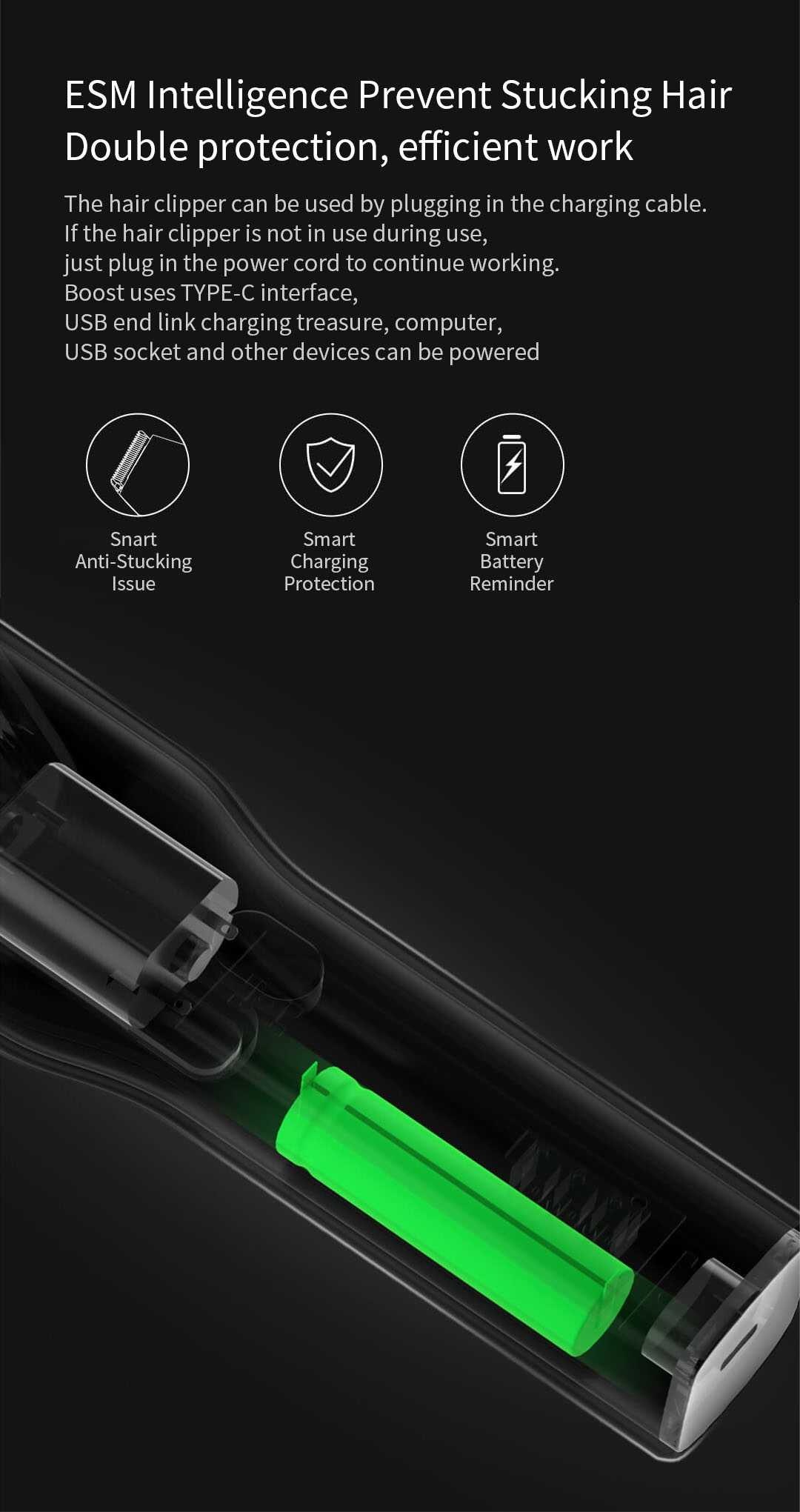 Xiaomi Enchen Sharp Hair Trimmer