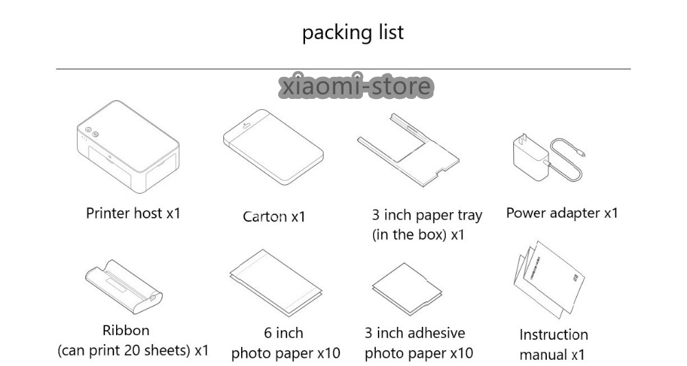 Xiaomi Instant Photo Printer 1S Set