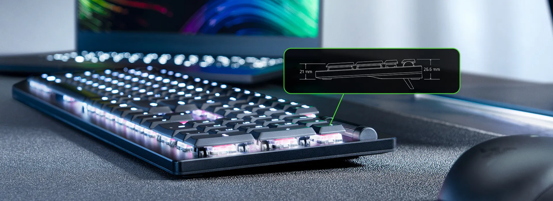 Razer DeathStalker V2 Pro - Clicky Optical Switch - US - Black Keyboards