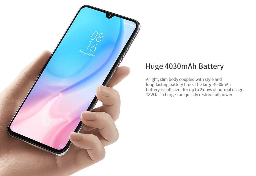 Xiaomi Mi 9 Lite 4G Phablet 6.39 inch MIUI 10 Qualcomm Snapdragon 710 Octa Core 2.2GHz 6GB RAM 128GB ROM 48.0MP + 8.0MP + 2.0MP Rear Camera 4030mAh Battery- Blue