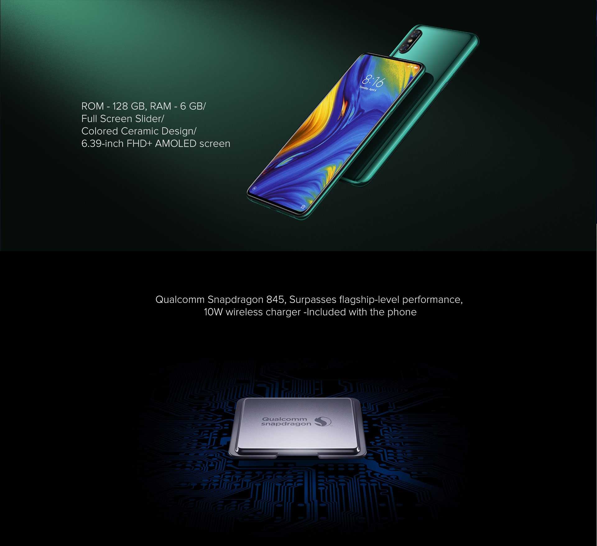 Xiaomi Mi MIX 3 Snapdragon 855 Octa core 5G Smartphone