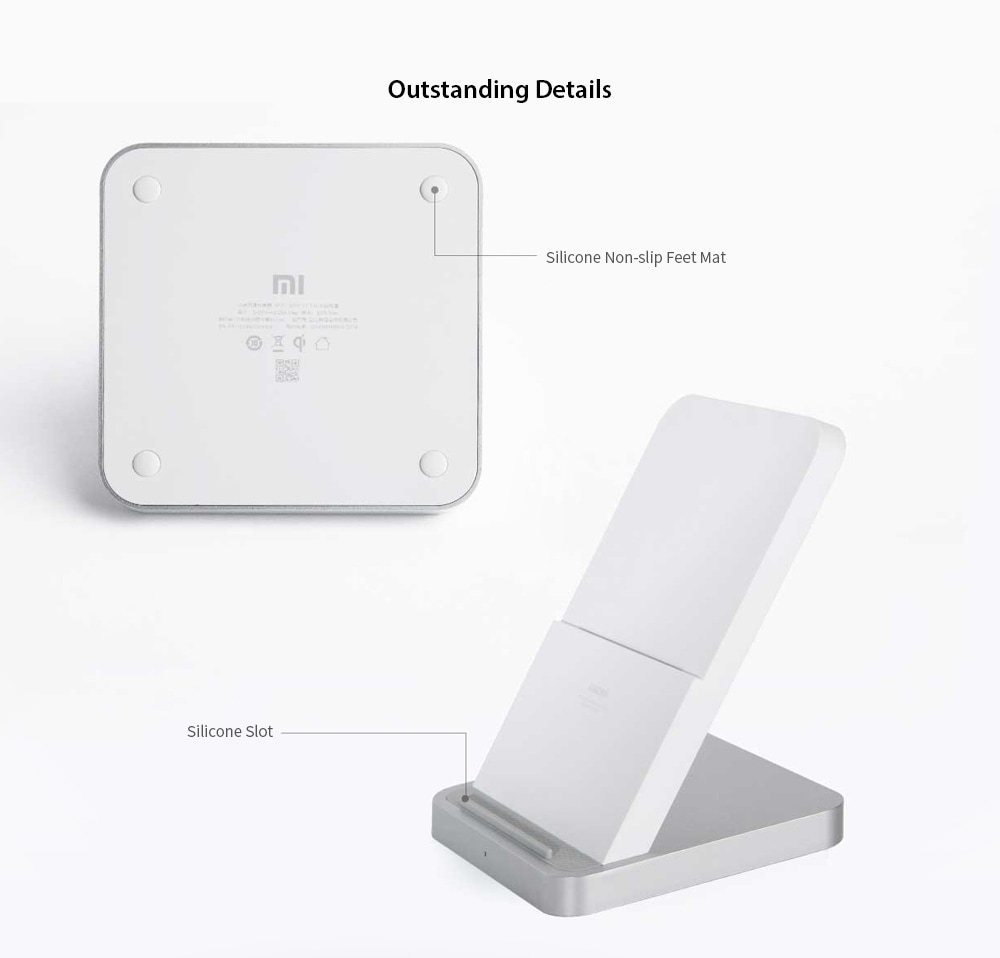 Xiaomi Vertical Mute Air-cooled Wireless Charger Wholesale - By Rucas